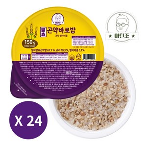 [160kcal 저칼로리] 발효곤약바로밥 귀리병아리콩, 24개, 150g