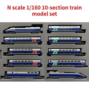 KATO N 체중계 1/160 기차 모델 장난감 선물 10-1529 TGV 레소 듀플렉스 10 섹션 세트