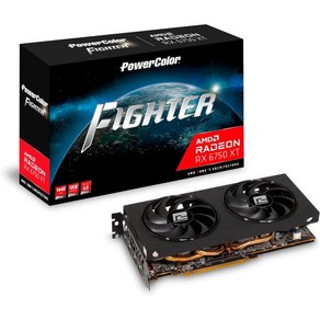 파워컬러파이터 AMD 라데온 RX 6750 XT 12GB GDDR6 그래픽카드, 6750 XT Fighte, 1개