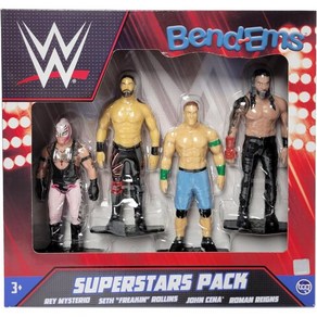 4Pack WWE 슈퍼스타즈 BendEMS 토이 레슬링 액션 피규어, 1개