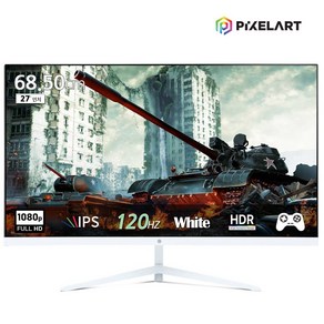 (연말이벤트)픽셀아트 PIXELART PA2740W 화이트 120Hz FHD IPS 27형 모니터 일반