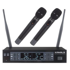 KANALS MW-620 무선마이크 2채널 /핸드무선2개/ 900MHZ 주파수/ 수업용 강의용 공연용 /카날스MW620, 핸드 + 핸드