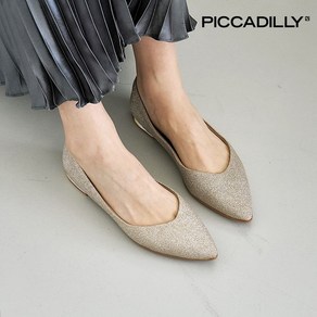 [PICCADILLY] 피카딜리 274065-24 플랫슈즈_글리터샴페인(1.5cm)