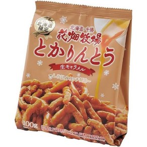 일본 하나바타 목장 토카린토 생 카라멜 과자 100g, 1개