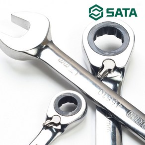 SATA 조절기어렌치 19mm 평생보증 스패너, 1개