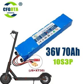 전기 자전거 배터리 밧데리 전동 샤오미 미지아 스쿠터 팩 BMS 보드 M365 용 100% 36V 100Ah 100000mAh, [02] 36v 70AH, 02 36v 70AH