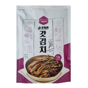 전라도 순천 갓김치 1kg, 1개