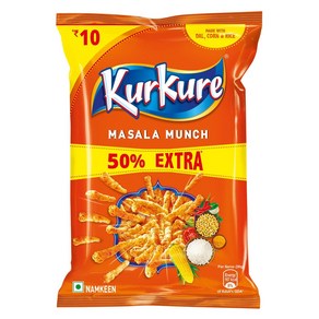 인도 Kukue Namkeen Masala Munch 남킨 마살라 36g, 36g(1팩), 1개