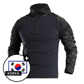 택티컬 전술 컴뱃셔츠 긴팔 - 컴뱃티셔츠 아웃도어 군인 간부 강철부대 등산