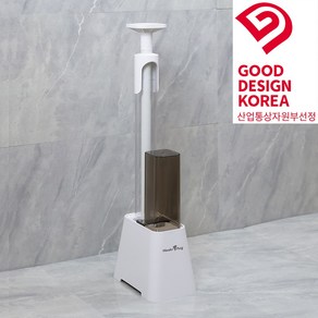 원더펑 멀티유스 산자부 우수디자인(GD마크)제품 오물 튐 절대 없는 특허기술 수압식 뚫어뻥, 원더펑 바닥거치패키지(본품+바닥거치대+전용물컵)