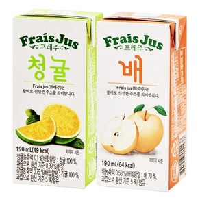 [소하루] 일화 프레주 드링크 190ml 청귤 24팩+배 24 (ABF5AF)