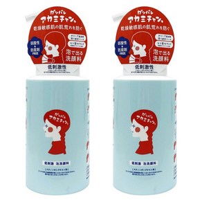 Pelican 힘내 아카미짱 버블 페이스 워시, 2개, 270ml