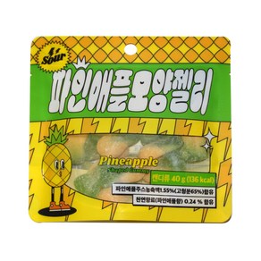 파인애플모양젤리, 40g, 1개