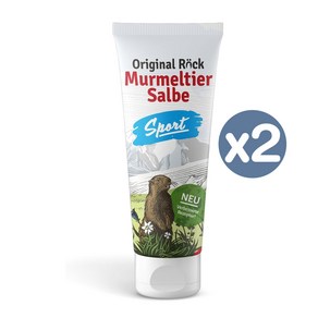 무어멜트 살베 마모트 크림 스포츠 75ml x2 오리지널 록 Mumeltie Salbe, 2개