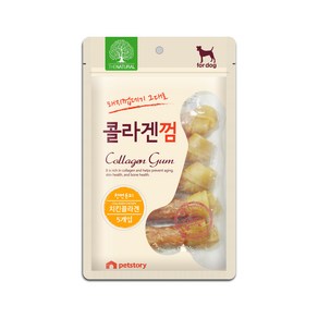 더내추럴 치킨 콜라겐껌 4.5인치 5개입 강아지껌 개껌 애견간식, 30g, 5개