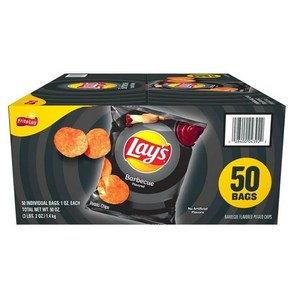 레이스 바베큐 포테이토 칩 50개입x28.3g Lay's Babecue Potato Chips 50ct, 1g, 1개