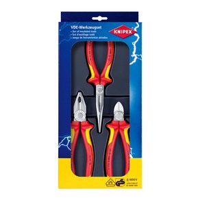 독일 KNIPEX 공구세트(절연3pcs) 00-0-1 3종플라스틱트레이, 1개