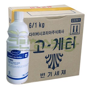 다이버시 고게터1kg-6개입 화장실청소약품세제 소변기세제 대변기 세척 살균 악취제거 청소약품 변기요석제거제 변기물때제거제, 1개, 1kg