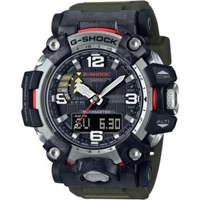 Casio GWG-2000 시리즈 MUDMASTER 라디오 태양광 손목시계 그린(올리브 그린) 시계