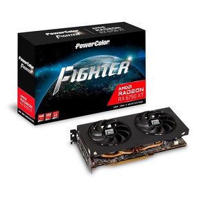 그래픽 카드 파워컬러 파이터 AMD 라데온 RX 6750 XT 12GB GDDR6 그래픽 카드, 6750 XT Fighte