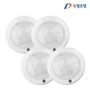 두영 LED 아이스 15W 주광색 원형 센서등, 4개