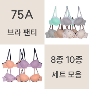 [리우] 75A 브라 팬티 8종 10종 속옷 세트 모음