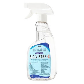 S.C.V STEP-2 600ml 엘레베이터세정제 휘발성금속광세정제 승강기청소 금속세척제 금속표면처리제