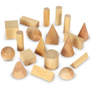 [러닝리소스] 나무 원 입체도형 모형 Leaning Resouces Wood Geometic Solids Set of 19, 1개