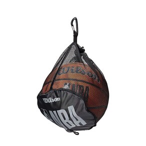 WILSON NBA 싱글 볼 농구 가방 - 블랙, 1개