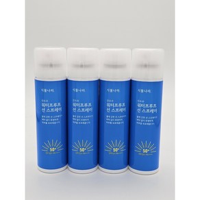 식물나라 산소수 워터프루프 선스프레이 100ml SPF50+ PA+++ 여름 강 바다 물놀이 자외선차단, 4개