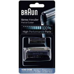 Braun 면도기 교체용 호일 & 커터 카세트 10B 20B 180 190 1735 1775 5728 5729 170S (1000/2000시리즈) 10B 20B by Braun