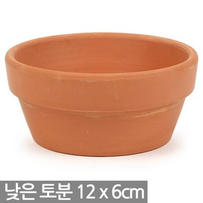 낮고 넓은 토분 12호 - 토분 화분 다육화분 토기분 다육이화분 선인장화분 미니화분 인테리어화분 분갈이화분 원형 넓은화분 낮은화분, 04_Sein_낮은 토분(12호)