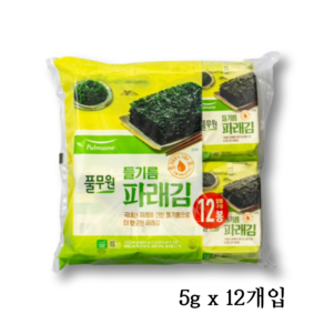 풀무원 들기름 파래김 5g x 12개, 24개