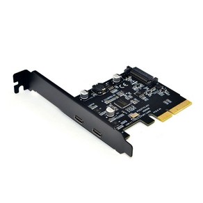 C타입 USB 3.2 Gen2 PCIE 카드 허브 3.0 PCI 익스프레스 어댑터, A 포트 + C 포트 - PCI-E 1X, 1개