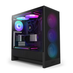 NZXT NZXT H5 Flow RGB V2 매트 블랙 (미들타워), 1개, 선택하세요