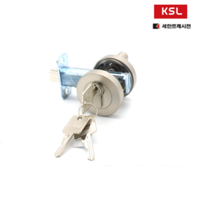 세한 KSL-F2200NS 데드락 키타입 원형 보조키 데드볼트 목문 도어 보조정 잠금장치, NS, KSL-F2200, 1개