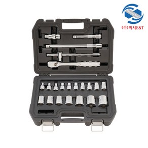 디월트 DWMT19241 소켓세트 1/2인치 22pcs 메트릭 육각 핸드소켓 mm타입