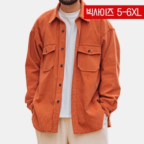 [한정수량] 인더빅 옆트임 코듀로이 골덴셔츠 빅사이즈 5XL 6XL