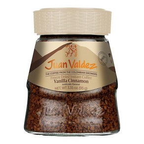 Juan Valdez Feeze Died Coffee Vanilla-Cinnamon Juan Valdez 동결 건조 커피 바닐라-시나몬 맛 3.5oz - 프리미엄 콜롬비아, 1개, 95g