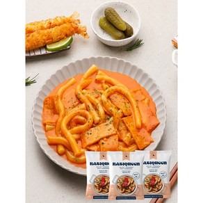 라비퀸 매콤까르보나라맛 츄잇 떡볶이 3세트(총 6인분), 1개, 500g