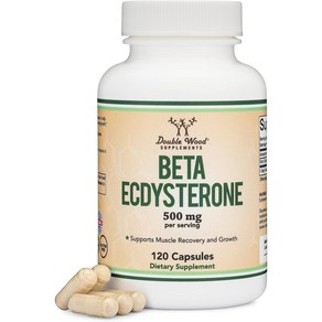 더블우드 베타 엑디스테론 Beta Ecdysteone 1회 서빙 500mg 120캡슐, 120정, 1개