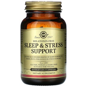 Solga Sleep & Stess Suppot 슬립 앤 스트레스 서포트 60정, 1개