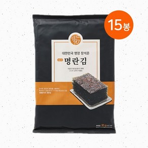 [제철엔] 명장 장석준 명란 전장김 30g x 15봉, 15개