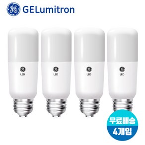 GE LED브라이트 스틱 전구 4.5W 9W 11W 14W E26 1등급 x 4개입