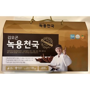 [홈쇼핑정품]김오곤 녹용천국 녹용홍삼 선물세트, 4개월, 120개, 70ml