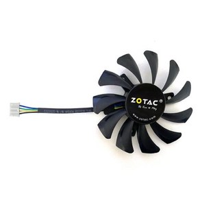 ZOTAC GeFoce GTX 970 그래픽 카드 냉각 선풍기 GA81S2U 75mm GTX970 쿨러 선풍기 교체, 1개, 2) 1pcs