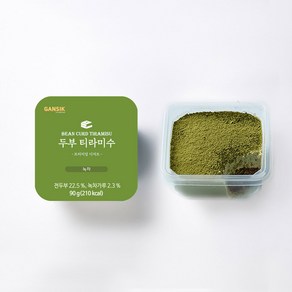 [GANSIK]두부티라미수 녹차맛, 2개, 90g