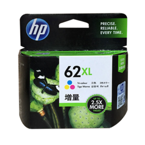 HP62 정품잉크 HP62XL HP7645 HP250 HP5740 HP200 ENVY7645 5640 C2P04AA C2P05AA C2P06AA, 4. HP62XL 칼라대용량 정품잉크, 1개