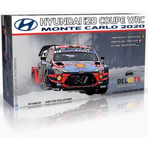 CGBEL021 1대24 현대 i20 쿠페 WRC 2020 Monte Carlo Rally Winner