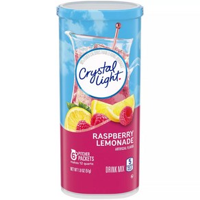 [미국직배송]크리스탈 라이트 라즈베리 레모네이드 드링크 믹스 6팩/18팩 Crystal Light Raspberry Lemonade Drink Mix